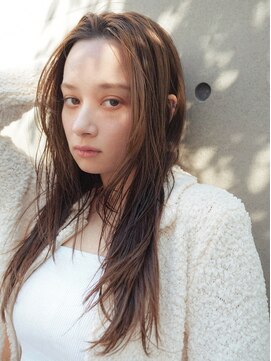 ディジョン(Dijon) 韓国顔まわりレイヤーカットグレージュオリーブベージュブラウン