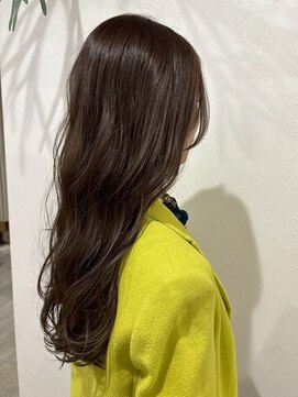 オーりーぶブラウン 髪質改善 透明感カラー 艶髪 顔周りカット