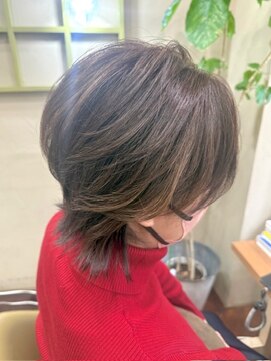 ヘアカフェ コトノハ(hair cafe Kotonoha) 【コトノハ】クールレイヤーカット流しバング