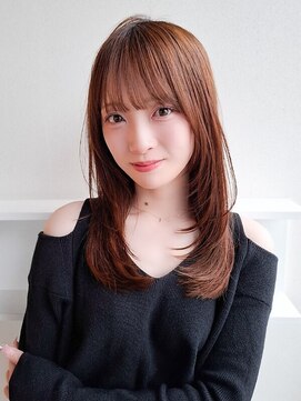 ケーツー エソラ池袋店(K-two) レイヤーカット*セミロングヘア*前髪カット*顔周り*髪質改善