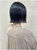 ボブ/切りっぱなしボブ/ミニボブ/黒髪ボブ/ヘッドスパ