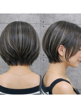 リトマス 二子玉川(litmus) 脱白髪染め/グレイカラー/艶髪/ダークブラウン/顔周りカット