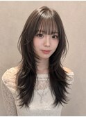 福井レイヤーハッシュカット艶髪髪質改善レイヤーカット顔まわり