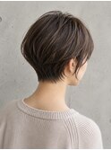 後頭部に丸みをつくる大人ショート/30代/藤沢