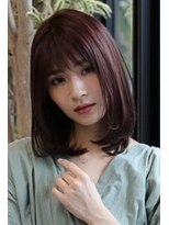リオラヘアー(Liora hair)&nbsp;レッド系カラー/ワンカール/透明感カラー/天神美容室