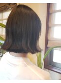 ショートボブ、切りっぱなしボブ