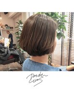 パドトロワ(Pas de trois)&nbsp;新潟×柔らかフォルム×透明感アッシュ×大人ショートボブ