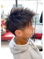 ガジロウ 美容室 蛾次郎 ツーブロソフトモヒカン!
