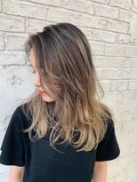 プライズ 池袋店(prize)&nbsp;バレイヤージュエモージュウルフミルクティーベージュ2123