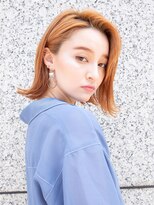 ラフィス ヘアー エイル 京橋店(La fith hair ail)&nbsp;【La fith】 オレンジ×ミディアム