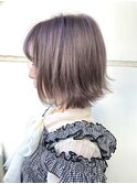 ケアブリーチで染めるラベンダーシルバー