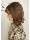 切りっぱなし外ハネナチュラルボブ