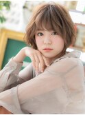大人ハイライト斜めバング小顔マッシュボブb川口20代30代40代