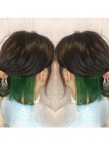 ヘアアンドビューティー ミック(Hair & Beauty miq)&nbsp;20代30代ウルフインナーカラー立体感小顔丸み乾かすだけ