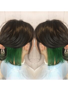 ヘアアンドビューティー ミック(Hair & Beauty miq) 20代30代ウルフインナーカラー立体感小顔丸み乾かすだけ