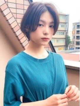 アグ ヘアー カルネ 放出駅前店(Agu hair carnet) 《Agu hair》丸みフォルム×短すぎないバランスショート