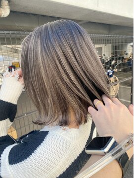 ファンド 千葉(fand) 大人ミディアム/ハイライト/デザインカラー/グレージュカラー