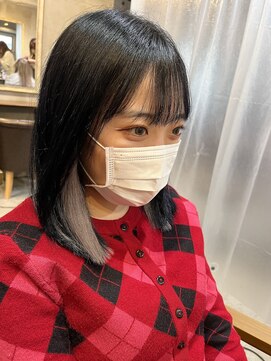 リエコー(RE'ECHO) ダークネイビー×スモーキーエクステ　/エクステ/髪質改善/韓国