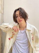 メーヴェ(Mowen) mowen 南堀江　メンズ　センターパート　ニュアンスパーマ