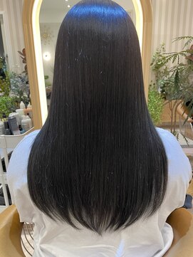 グリッター 泉中央店(GRITTERs) 黒に隠れる深い青～髪質改善トリートメントで艶max～