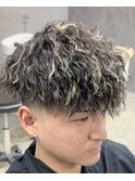 金メッシュ×ツイストスパイラル