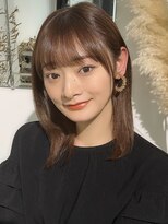 リルーム(re-room)&nbsp;顔周りカット＋ブラウンカラー