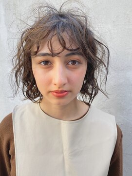 ソイリウム 下北沢(soi rium) バングもしっかりカーリーボブ【下北沢】