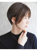 ショートカット×ひし形ショートボブ×前髪あり20代30代40代 s03