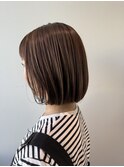 肌映えハイライトボブ