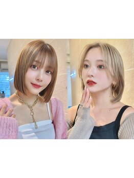 <SNS話題*>ハイトーンカラー×ショートカットはお任せ♪トレンド発信salon*[鹿児島中央/ショートボブ]
