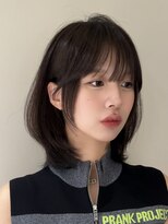 ロンドブルーム 天神大名店(Lond Bloom)&nbsp;小顔に見せるヘア/ワンレン/ボブウルフ/ネビージュ/黒髪カタログ