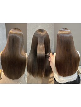 髪のダメージを最小限に抑えた縮毛矯正☆あなたの髪質に合わせた施術で自然な仕上がりを実現♪［恵比寿］