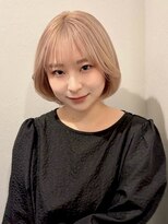 スリット(slit)&nbsp;ミルクティーベージュカラー/ウルフカット/ダブルカラー