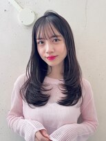 ヘアラウンジ ビーチ 青山 外苑前(hair lounge BEACH) ナチュラルフェイスレイヤーカット透け感ブラウンベージュカラー