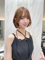 ロンド レア 天神大名店(Lond Le’a)&nbsp;ホワイトブロンド/外ハネボブ/美髪/ワイドバング/ブルーブラック