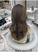 ミディアムヘア暗めカラー/デザインカラー/フェイスフレーミング