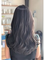 リエットヘアー 杢左店(Lie-et. hair)&nbsp;ダークアッシュ グレージュ × ロングレイヤースタイル