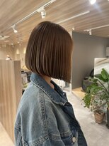 ヘアーメイク スリー(Hair Make 3)&nbsp;オレンジカラー／ミディアムレイヤー／ボブ