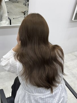 ディジョン(Dijon) 韓国顔まわりレイヤーカットグレージュオリーブベージュブラウン