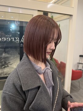 グリードヘアー(greed hair) bob × milk chocolate