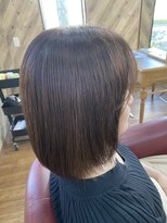 ルネッサンスヘアー ラファエロ(RAFFAELLO) グレージュ 明るい白髪染め エドルクオンカラー ボブスタイル