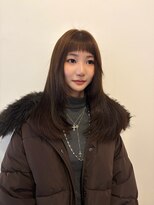 ルオラ(Luora) オリーブブラウン×レイヤーカット