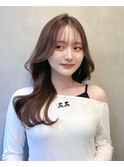 ▼くびれコテ巻きヘアワンホン韓国ヘア