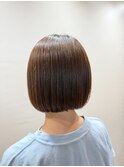 まとまる艶ボブ×酸性ストレート