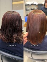 パーマ落としラボ アピッシュ 青山(apish)&nbsp;パーマ落としパーマお直しパーマ戻しストレートヘア髪質改善
