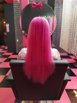 リミックス(REMIX by Love hair KING OF PRINCESS HAIR&EXTENTION) 原色派手髪　原色ピンク