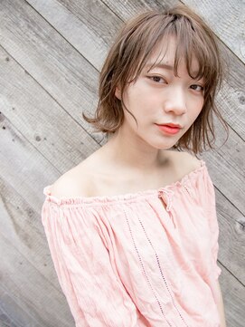 ルティア 池袋(Lutia) シースルーバング　抜け感おしゃれボブ