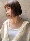 ぱっつんボブ/ミニボブ