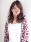 【Lond printemps水野】大人かわいいゆるふわミディパーマ