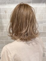 ネオリーブ クタ 町田店(Neolive kuta)&nbsp;【Neolive kuta 】ミルクティー×肩上ボブ【町田/町田駅/JR町田